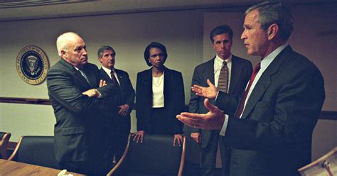 never before seen photos of bush administration during 9 11