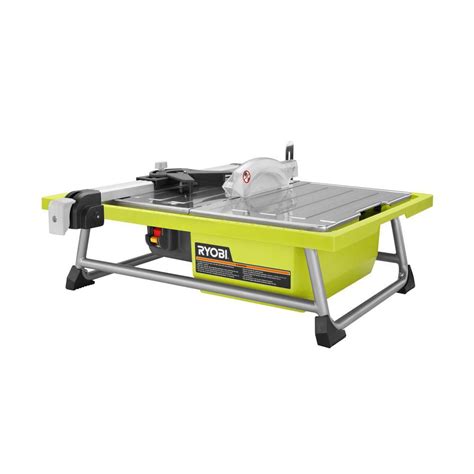 Ryobi Ws722 7 Inch 48 Amp Portable Tabletop Wet Tile Saw With Miter