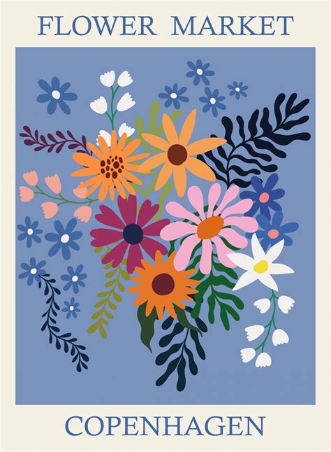 Copenhagen Flower Market Poster Free Stock Photo - Public Domain Pictures