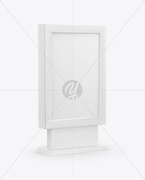 Download LED Light Box Mockup - Half Side View in Outdoor ...