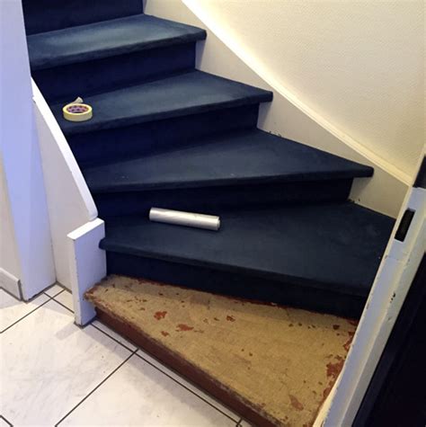 Teppich verlegen ganz ohne kleber ist gesund und ökologisch. Gleiches Laminat für Treppe und Boden - Renovierung mit ...