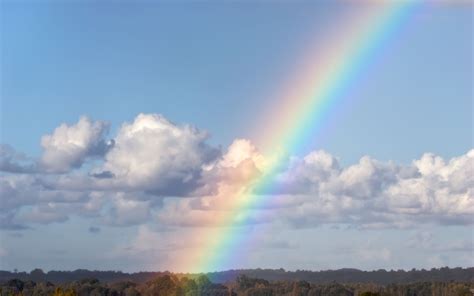 🔥 Download Clouds Blue Sky Rainbow Wallpaper By Johnbowen Blue Sky