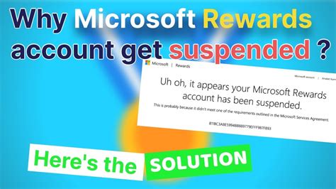 Why Microsoft Rewards Account Get Suspended Tips And Tricks To Safe Your Account Youtube
