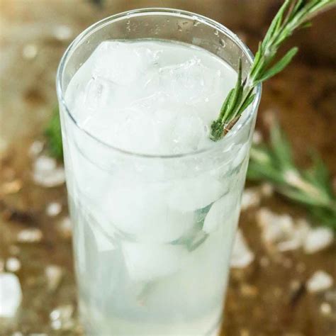 Skinny Rosemary Lime Vodka Fizz