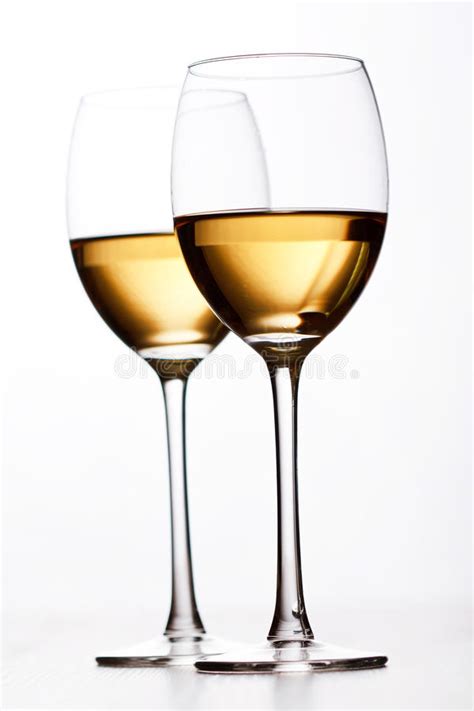 Glasses Of White Wine Stock Image Image Of Menu Food 14338087