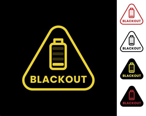 Blackout Icon Power Outage Icon 12371573 Vector Art At Vecteezy
