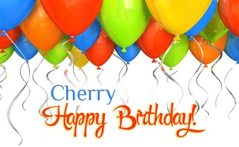 Birthday Greetings Cherry