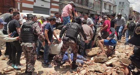 Terremoto En Ecuador Deja Al Menos Muertos Y M S De Heridos