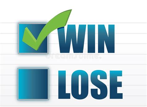 Win Lose Concept Illustration Stock Illustrations 1592 Win Lose