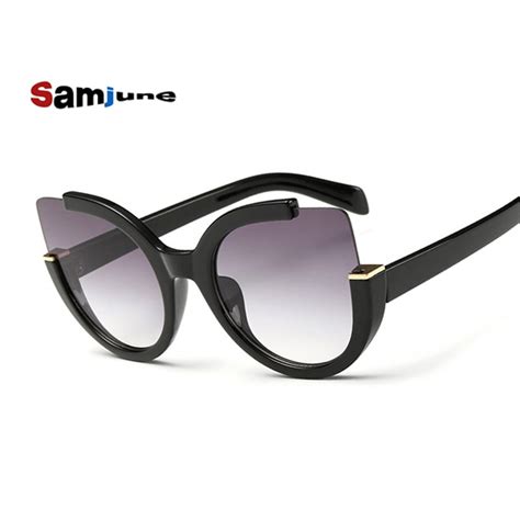 samjune luxury cat eye sunglasses women brand designer vintage fashion driving sun glasses for