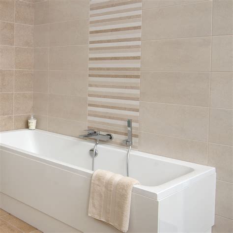 There may not be a more beautiful, versatile or durable material for your bathroom floors and wall than tile. Bucsy Beige Wall Tile