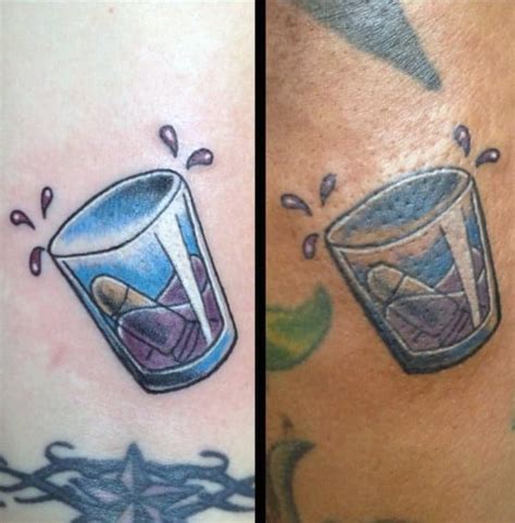 Find & download free graphic resources for shot glass. 30 Shot Glass Tattoo Ideas For Men - Spirits Designs