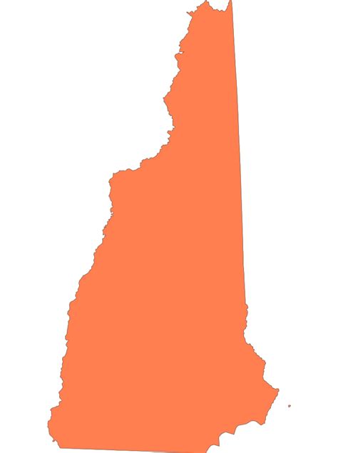 New Hampshire State Outline Svg And Png Download