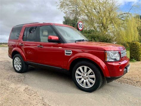 Land Rover Discovery 4 Sdv6 255 Auto Hse Red Auto Diesel 2012 In