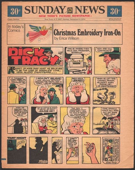 New York Daily News Sunday Comics December 14 1975 16 Pages