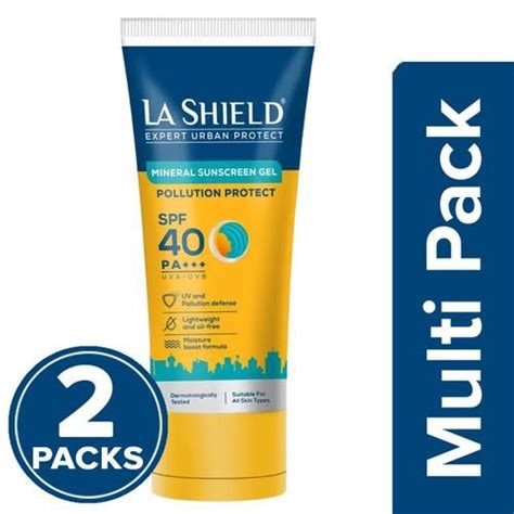 Buy La Shield Pollution Protect Mineral Sunscreen Gel Spf 40 Online