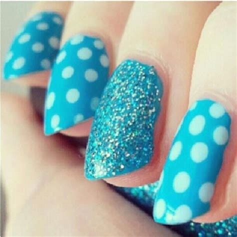 cute  simple blue nail art designs ideas   fabulous nail art designs