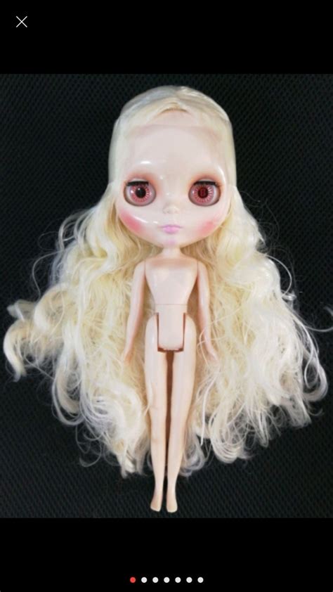 Nude Blyth Dolls Pale Yellow Hair Plastic Doll Cute Doll Mine Toy Nude Blythe Nude Blythe