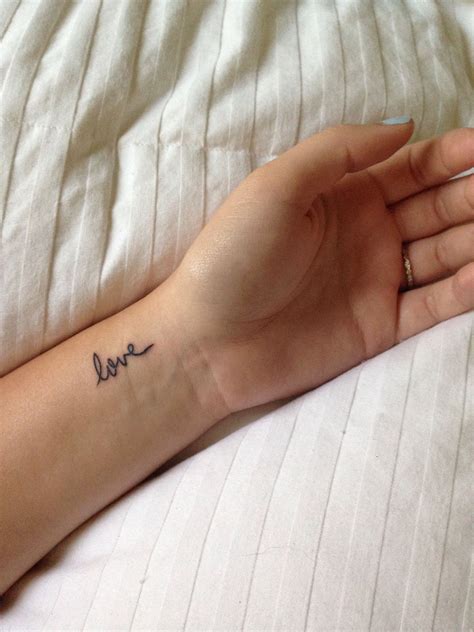 My Little Wrist Tattoo Of Love In My Mimis Handwriting Got It With My