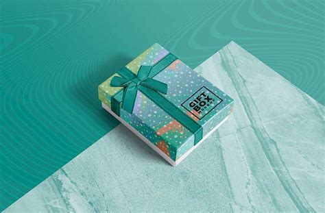 Creative gifting just got easier. Free Photorealistic Gift Box Mockup | Mockuptree