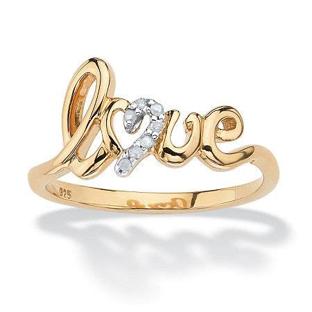 Do You Love Diamonds Then This Is The Ring For You Love In Script With A Heart For The O Th