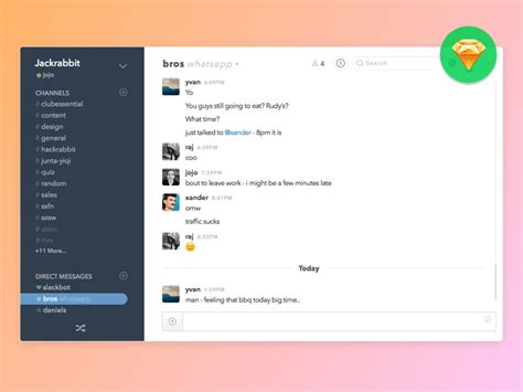 Slack provides apps for windows, mac, ios and android but unfortunately there's no official linux client. Slack and WhatsApp Integration Concept Sketch freebie ...