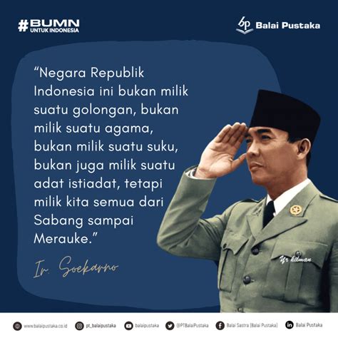 Quotes Tokoh Nasional Ir Soekarno Balai Pustaka