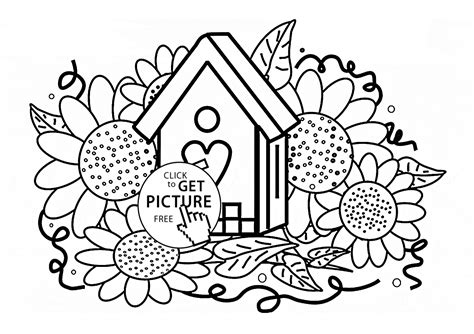 Free Coloring Pages Of Flowers For Kids Coloring Home