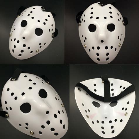 2016 Halloween White Porous Men Mask Jason Voorhees Freddy Horror Movie