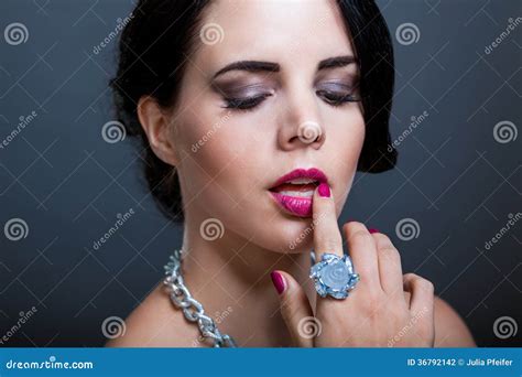 Beautiful Sophisticated Woman Stock Photo Image Of Background