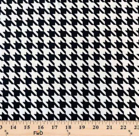 Houndstooth Printed Dty Brushed Fabric 799yard By The Yard