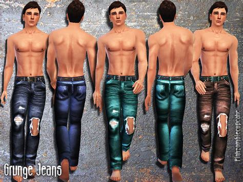 Grunge Male Jeans By Pinkzombiecupcakes At Tsr Sims 4 Updates