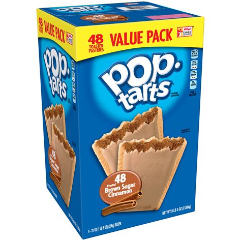 pop tarts frosted brown sugar cinnamon 48 toaster pastries