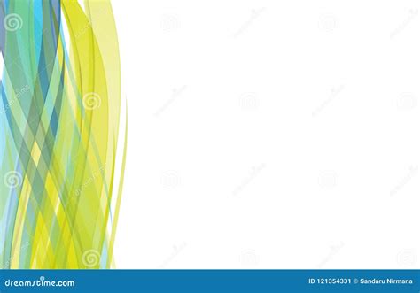 Vector Abstract Green Blue And Yellow Wavy Background Wallpaper For