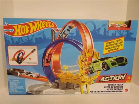 Hot Wheels Action Energy Track Set Toy Playset With Car Loops