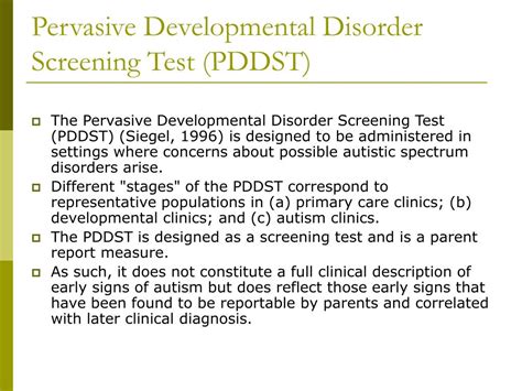 Ppt Pervasive Developmental Disorder Pdd And Assessment Powerpoint Presentation Id6812249
