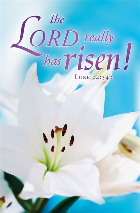 Bulletins—easter The Lord Really Has Risen Gospel Publishing House