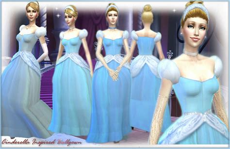 Mythical Dreams Sims 4 Cinderella Inspired Ballgown Sims 4 Dresses