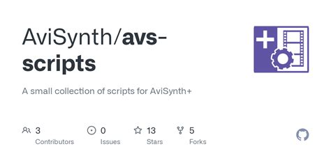Github Avisynthavs Scripts A Small Collection Of Scripts For Avisynth