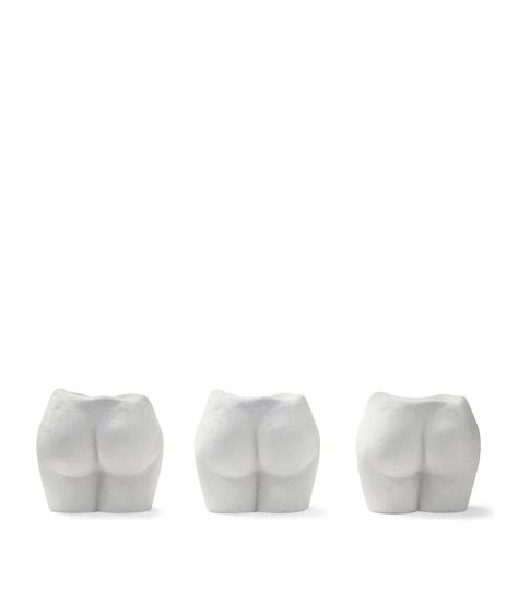 Anissa Kermiche Nude Rock Bottom Candle Holders Set Of Harrods Uk