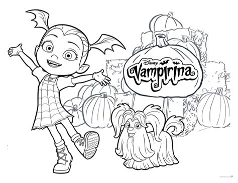 Vampirina coloring pages Vampirina and Wolfie - Free ...