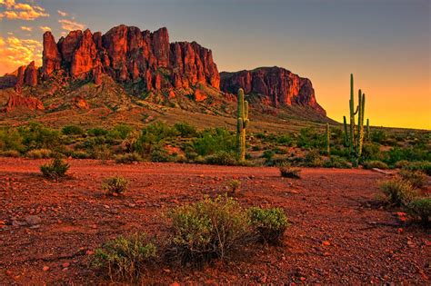 It is the 6th largest and. Desert sunset with mountain near Phoenix, Arizona, USA - Custom Wallpaper