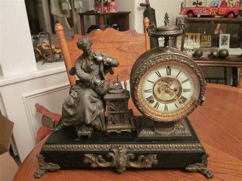 Antique Figural Clock Dated 1882 Collectors Weekly