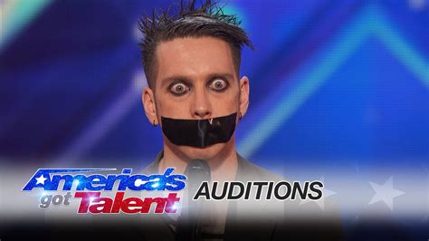 Tape Face Gives A Bizarrely Brilliant Performance On America S Got Talent Pleated Jeans