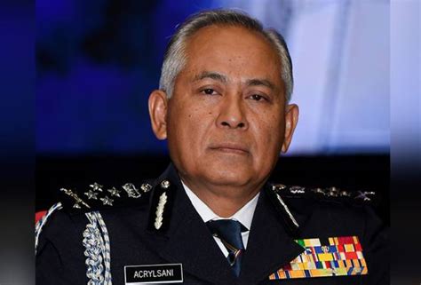 Datuk acryl sani bin haji abdullah sani (lahir 1961) ialah timbalan ketua polis negara malaysia yang terkini. Bazar Ramadan: Orang ramai dinasihatkan, jaga SOP dan ...