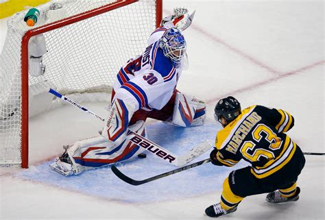 Bruins Get Past The Rangers In Overtime The New York Times