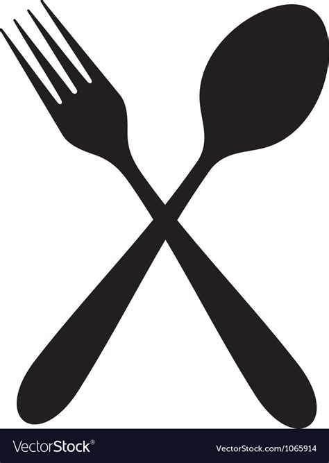 Pngkit selects 76 hd fork and spoon png images for free download. Crossed fork and spoon Royalty Free Vector Image