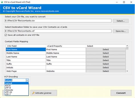 Convert Multiple Contacts From Csv To Vcf Vcard File In A