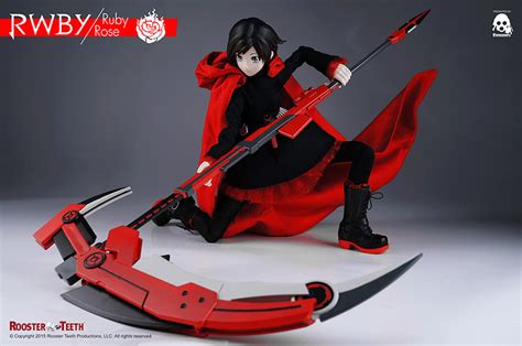 Threezero Rwby Ruby Rose 16 Action Figure Otaku Pvc Figure