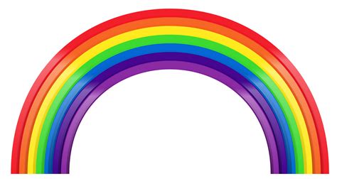 Rainbow Clip Art Large Rainbow Transparent Png Clipart Png Download Free